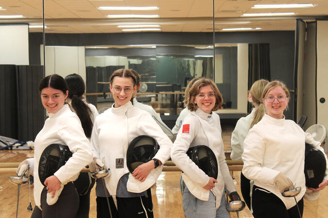 Hillsdale's 2026 Women's Fencing Team